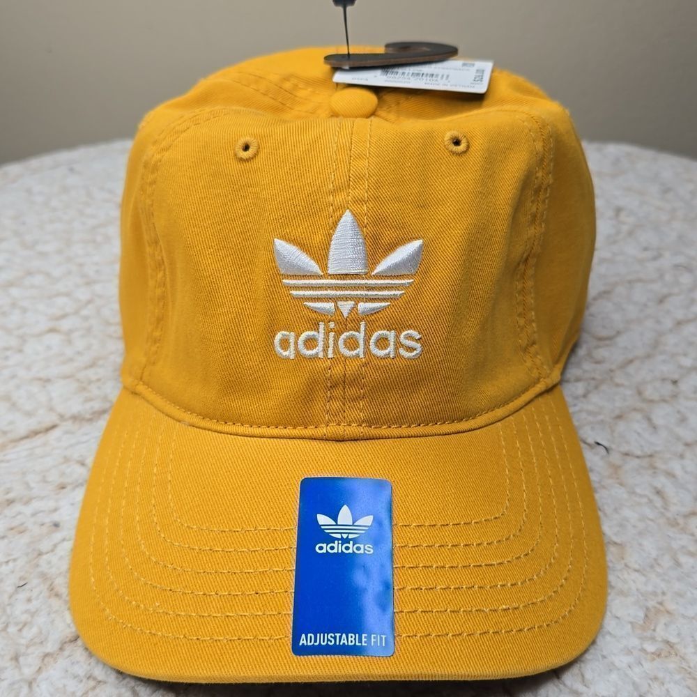 NWT Adidas Relaxed Strap-Back Hat Color Preloved Yellow OS